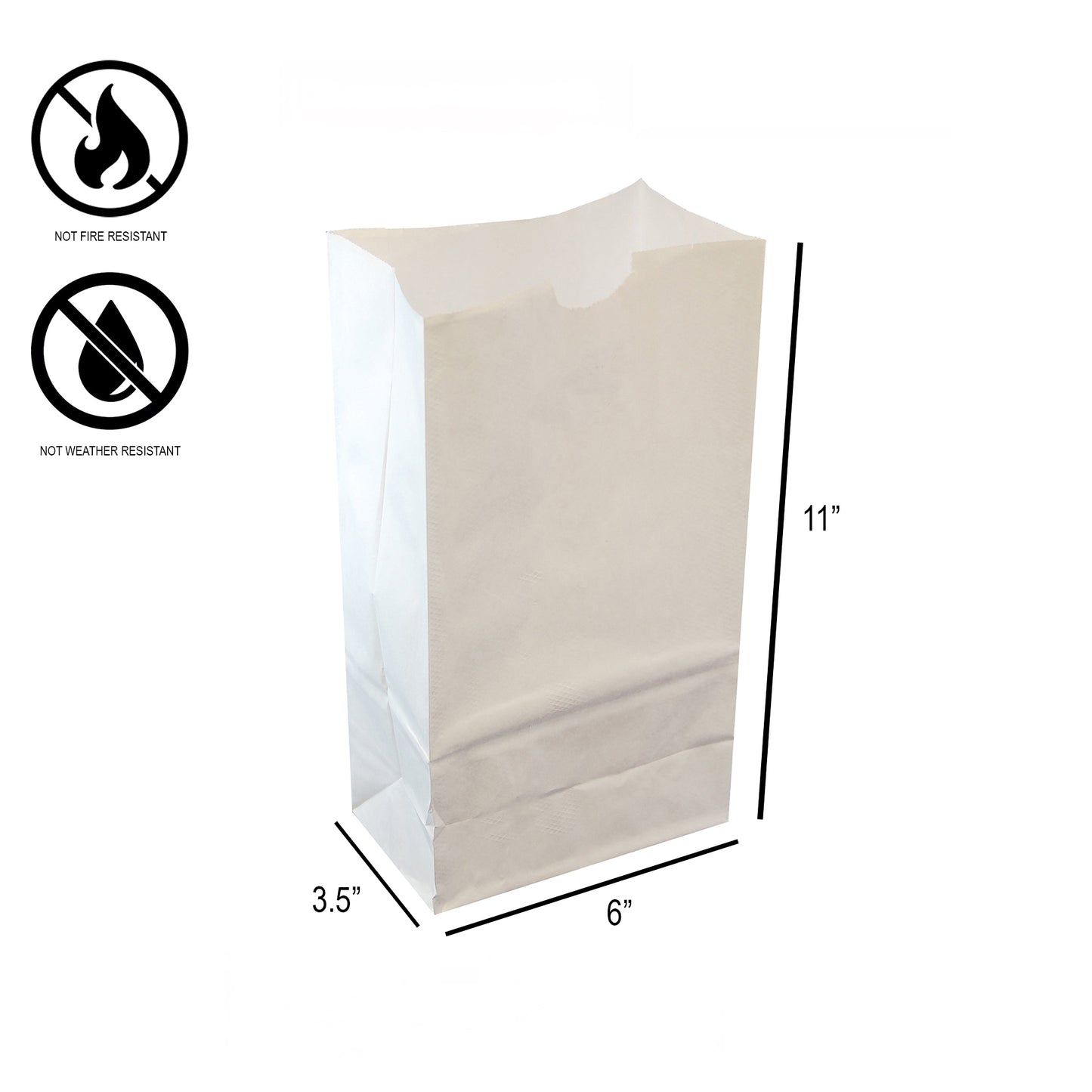 Paper Luminaria Bags - White
