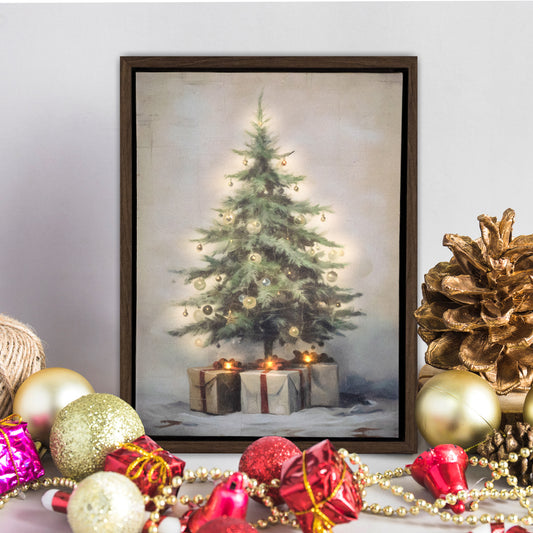 Battery-Operated Lighted Wall Art - Old Time Christmas