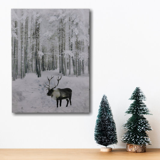 Battery-Operated Lighted Wall Art - Still Winter Night