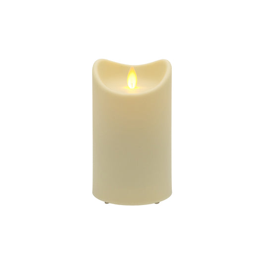Weather-Resistant LED Candle with Flickering Flame