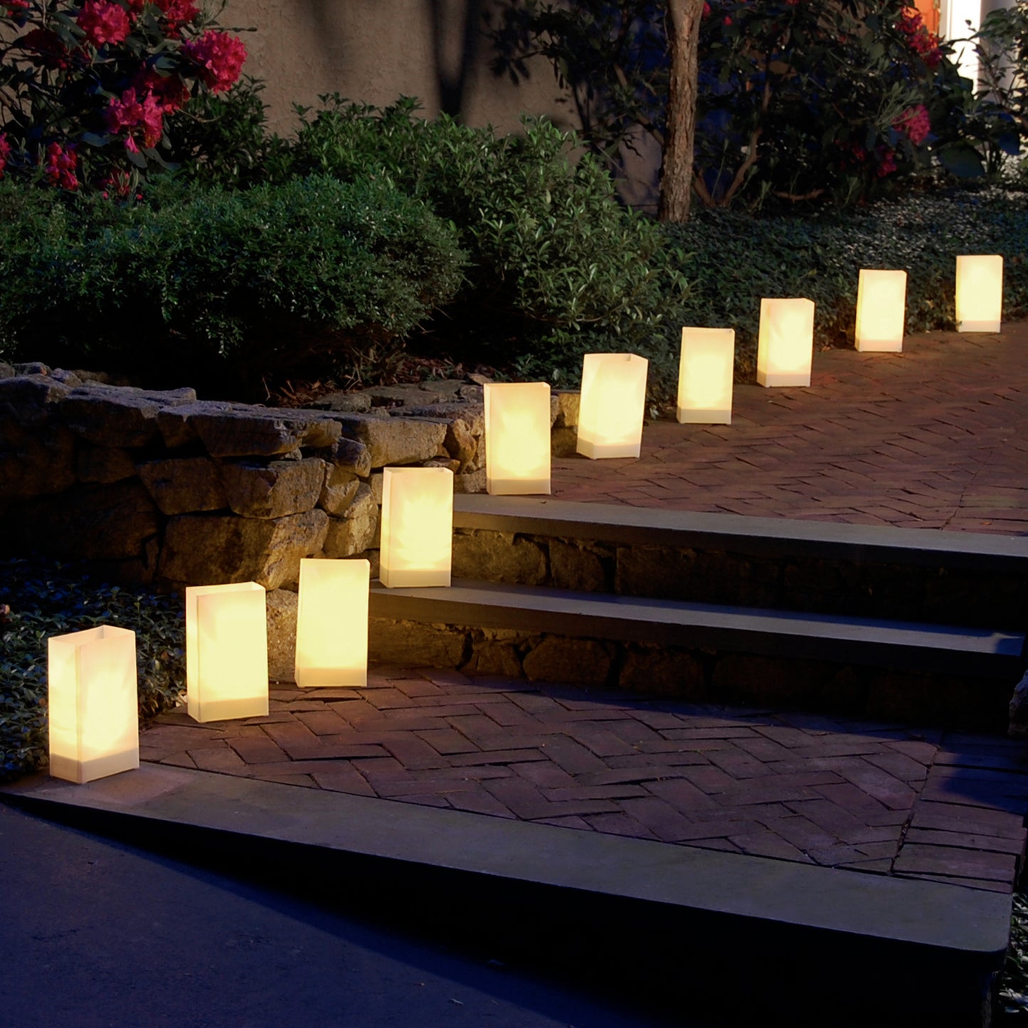 Plastic Luminaria Lanterns - Set of 10