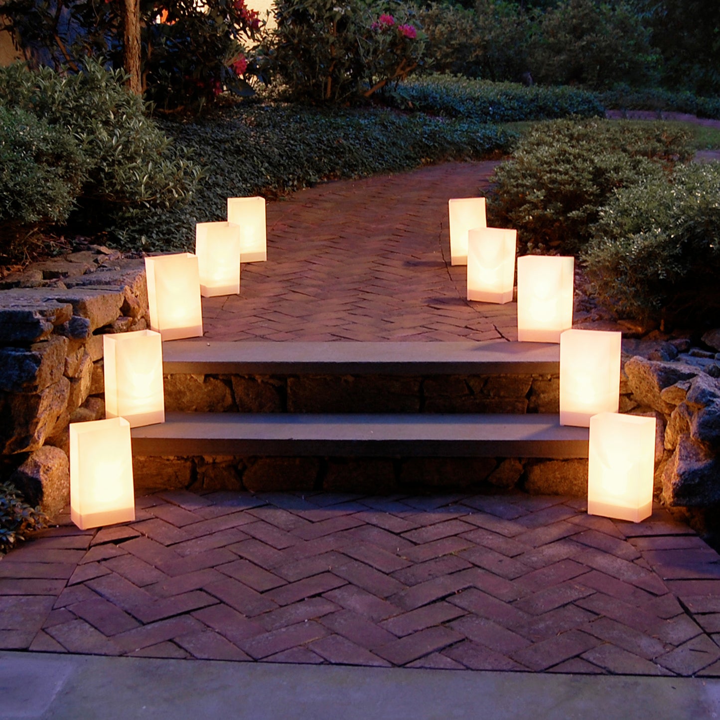 Plastic Luminaria Lanterns - Set of 10