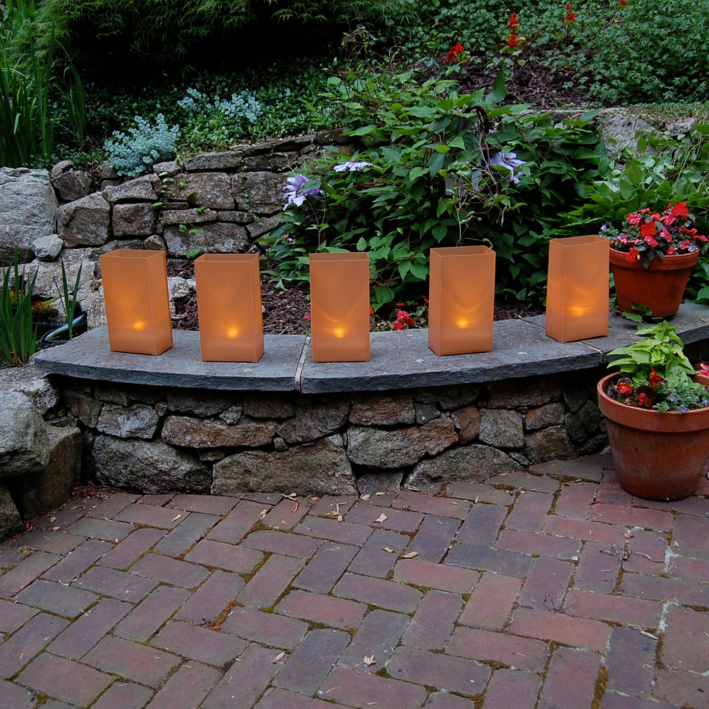 Plastic Luminaria Lanterns - Set of 100