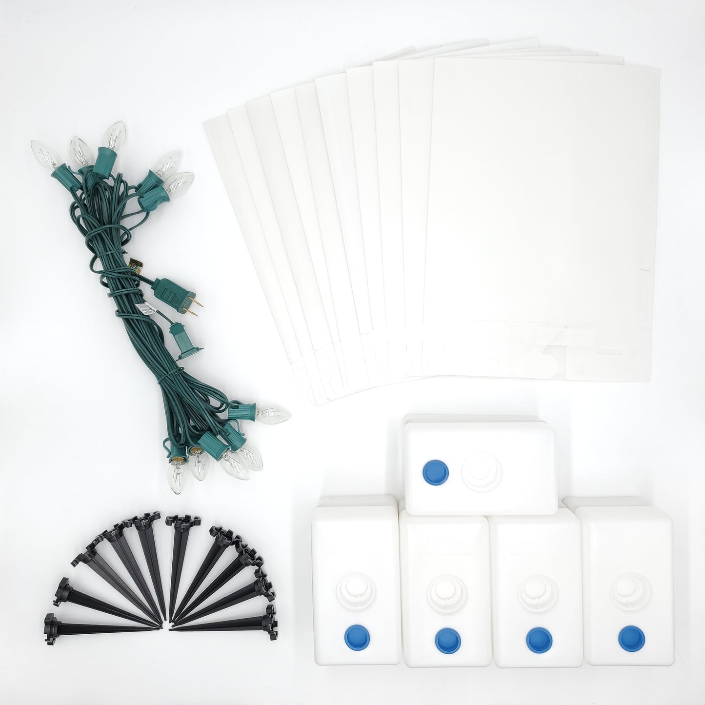 Electric LED Luminaria Kit with LumaBases - Set of 10