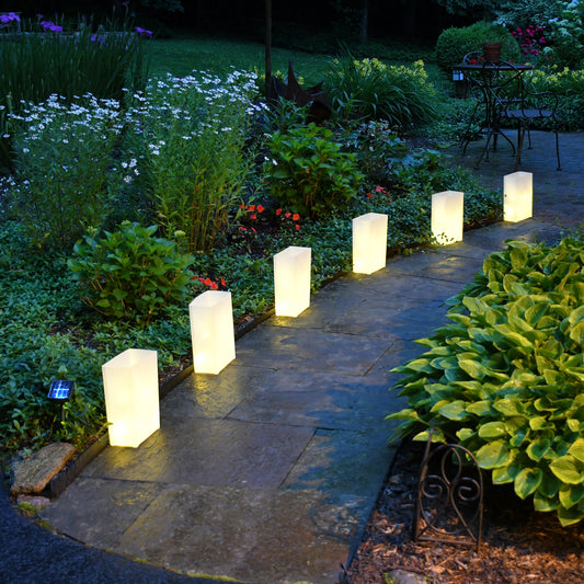 Solar-Powered Luminaria Kit - Set of 6