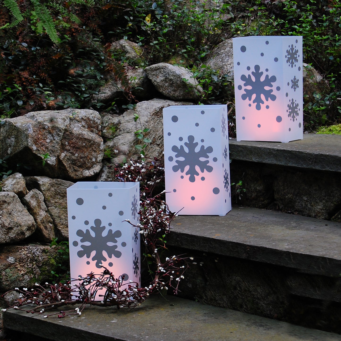 Plastic Luminaria Lanterns - Set of 10