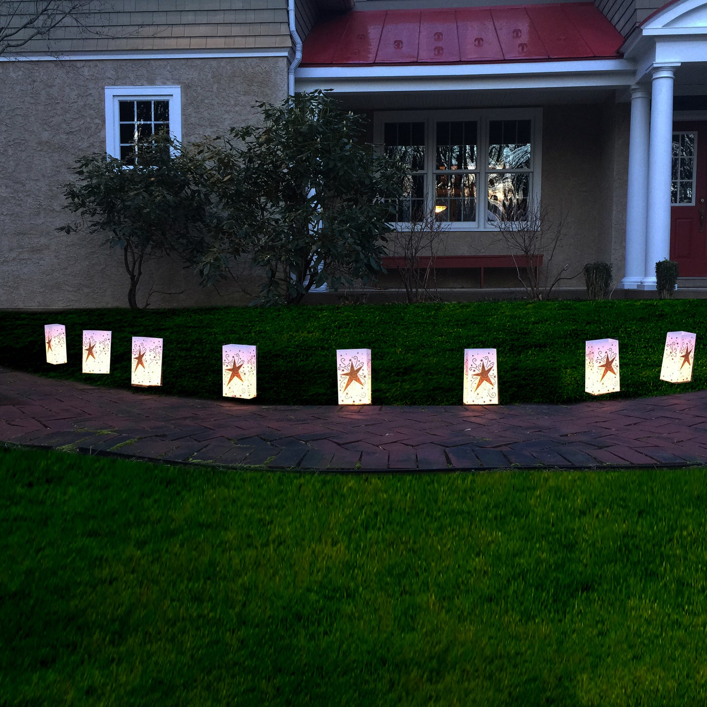 Plastic Luminaria Lanterns - Set of 10