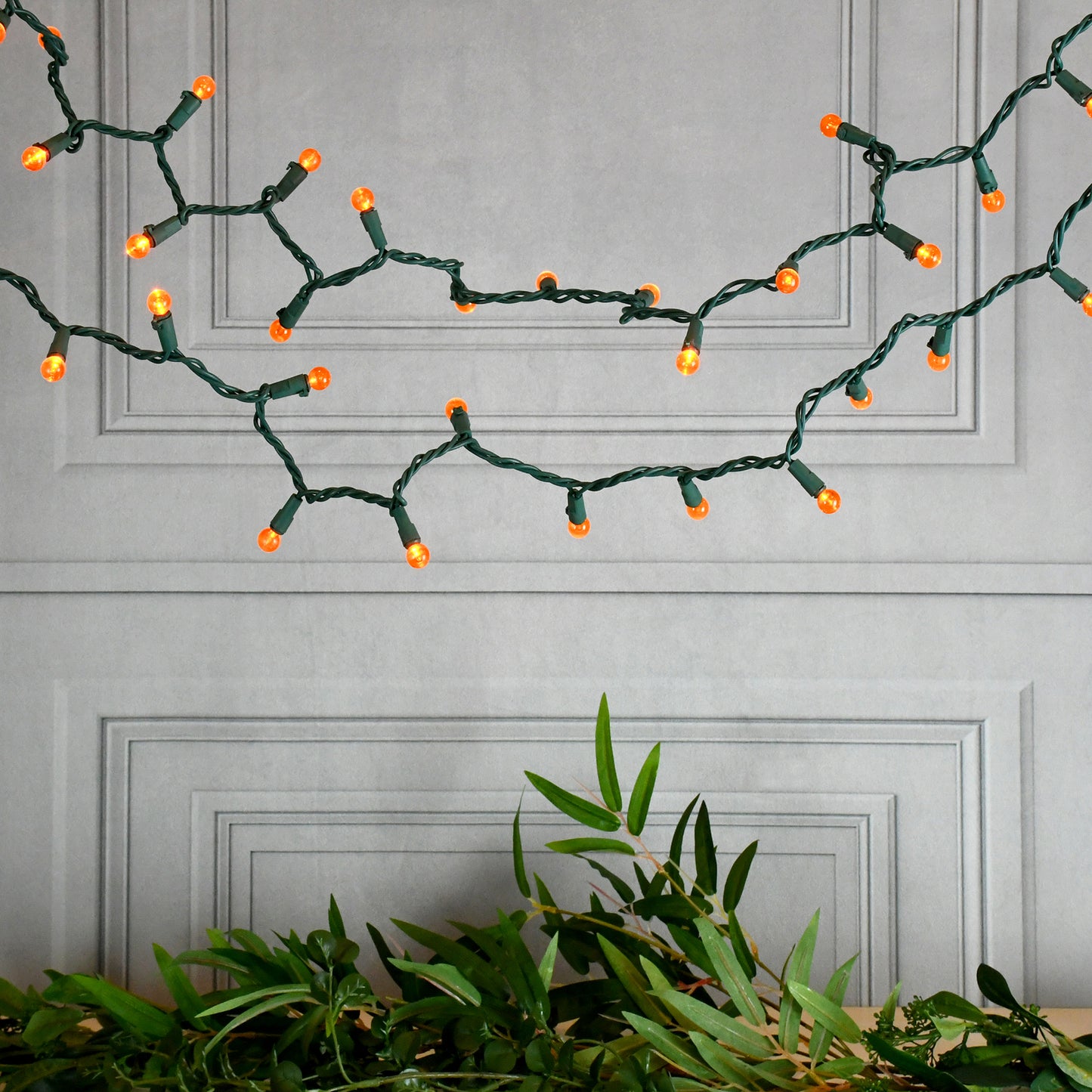 Electric String Lights with Mini Plastic Globes