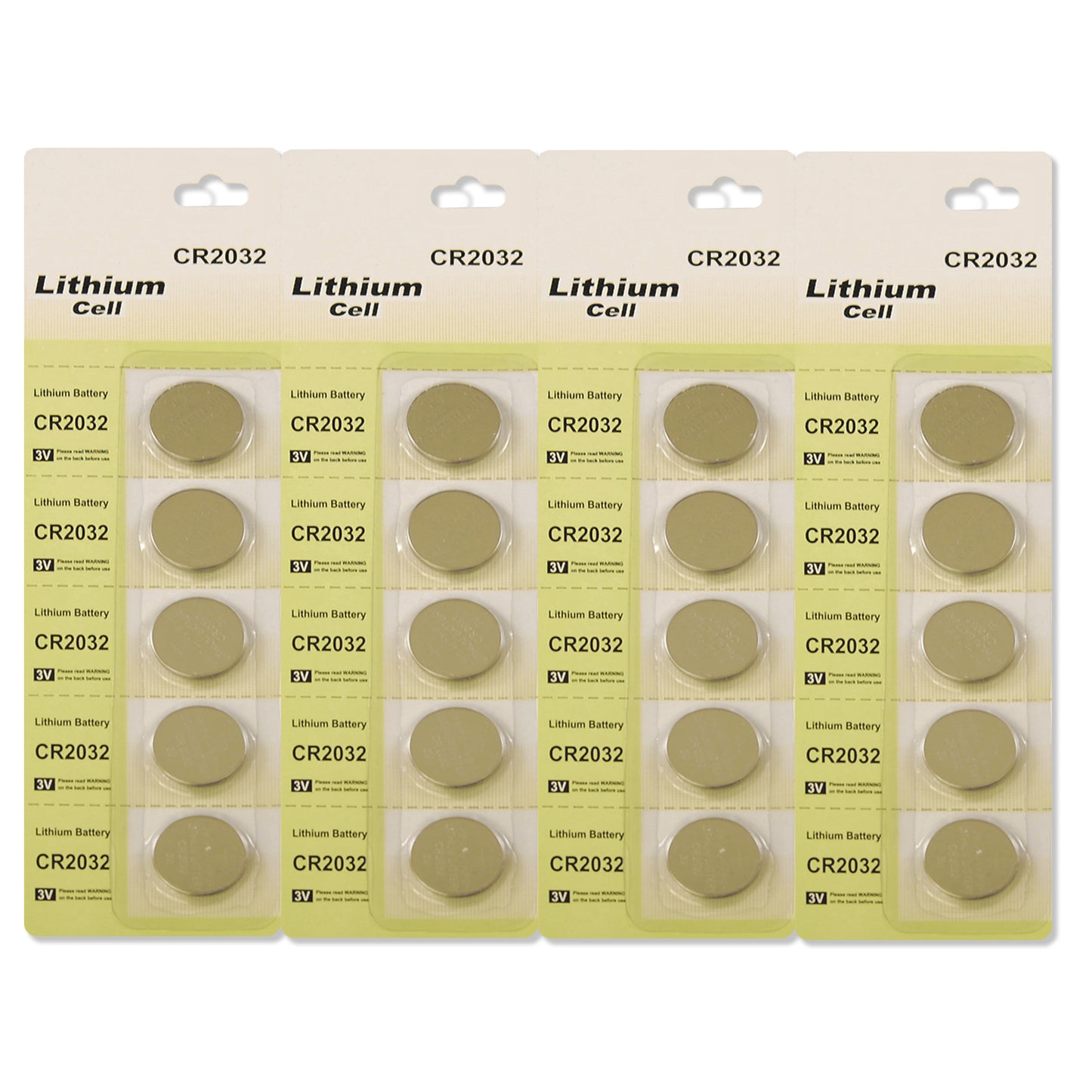 Batteries Lithium Coin - Set of 20 - CR2032