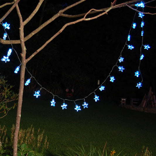 Solar-Powered Mini String Lights with 30 Stars