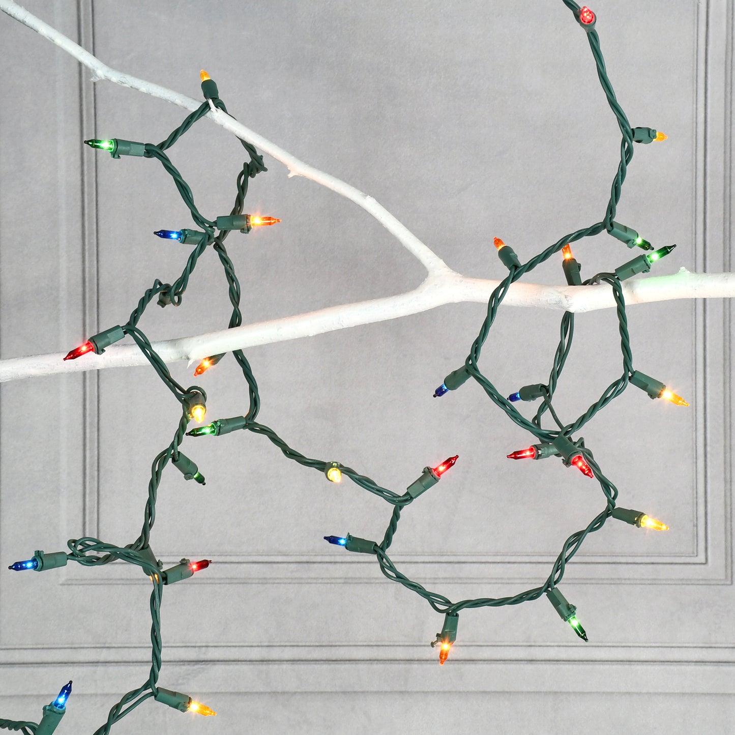 Electric Mini String Lights with 100 Multicolor Bulbs - Set of 2
