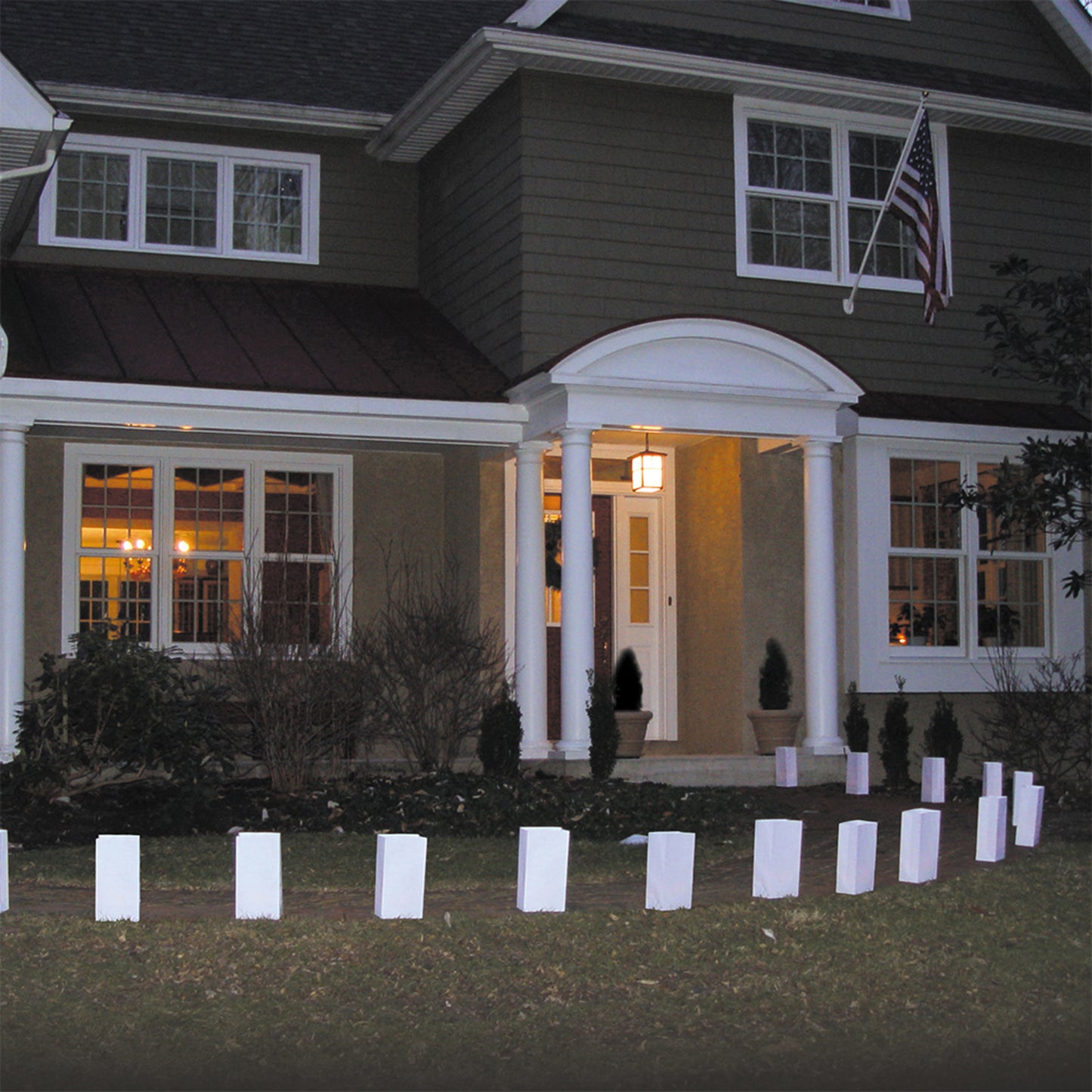 Flame-Resistant Paper Luminaria Bags, White