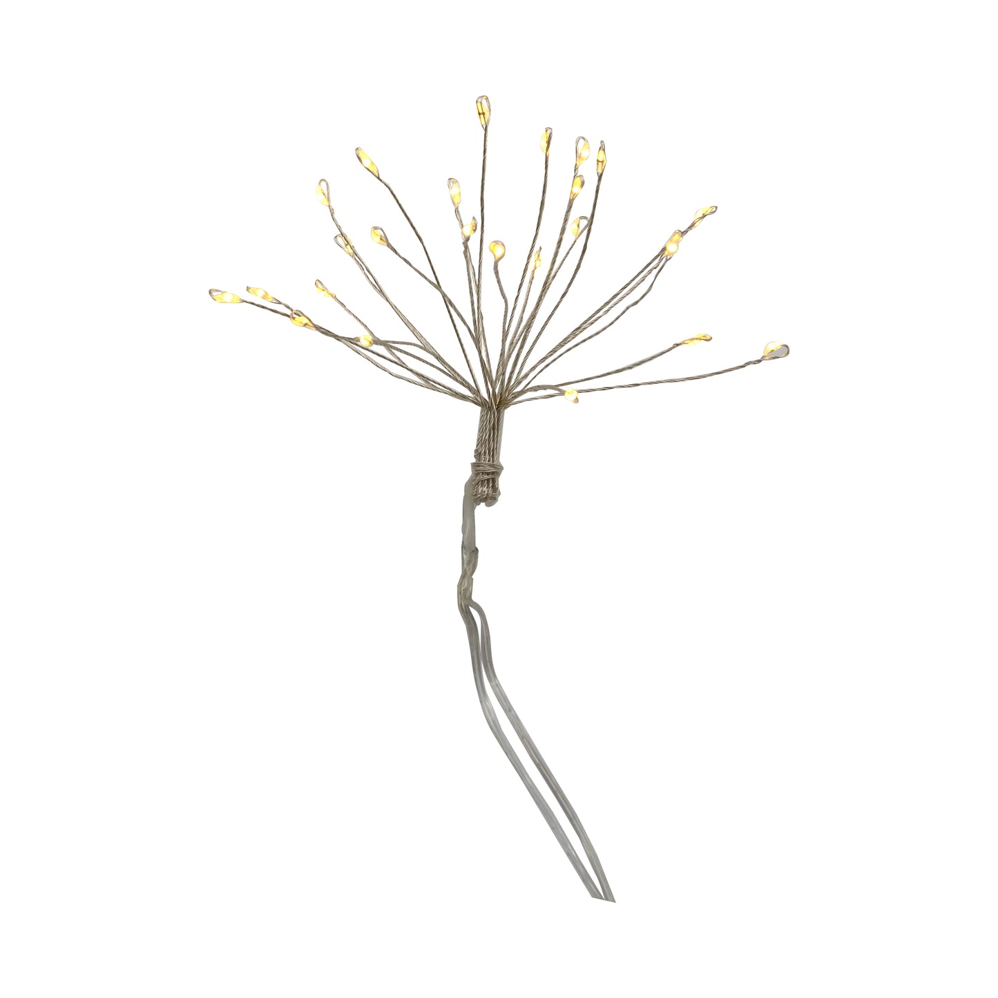 Battery-Operated Starburst Garland String Lights with White LED Lights