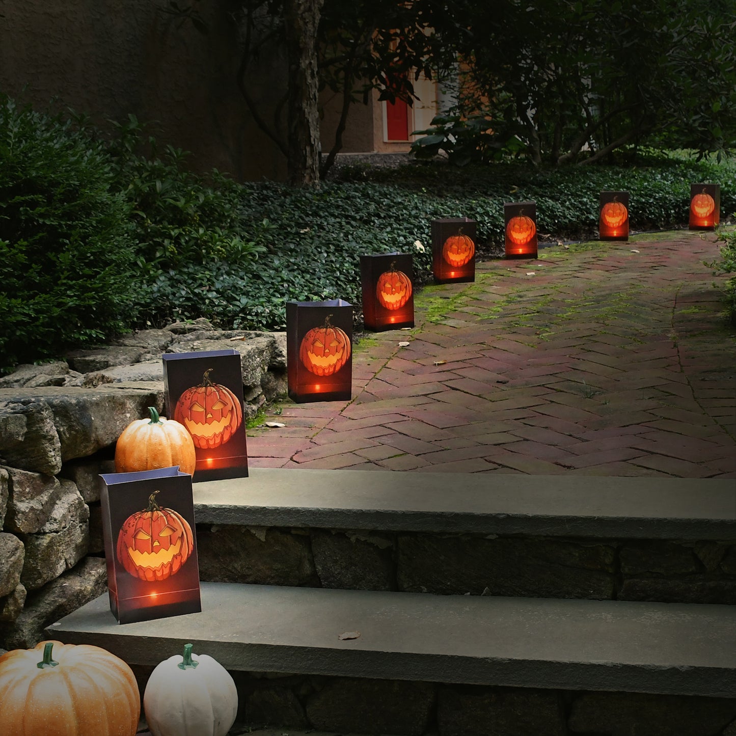 Plastic Luminaria Bags - Set of 12