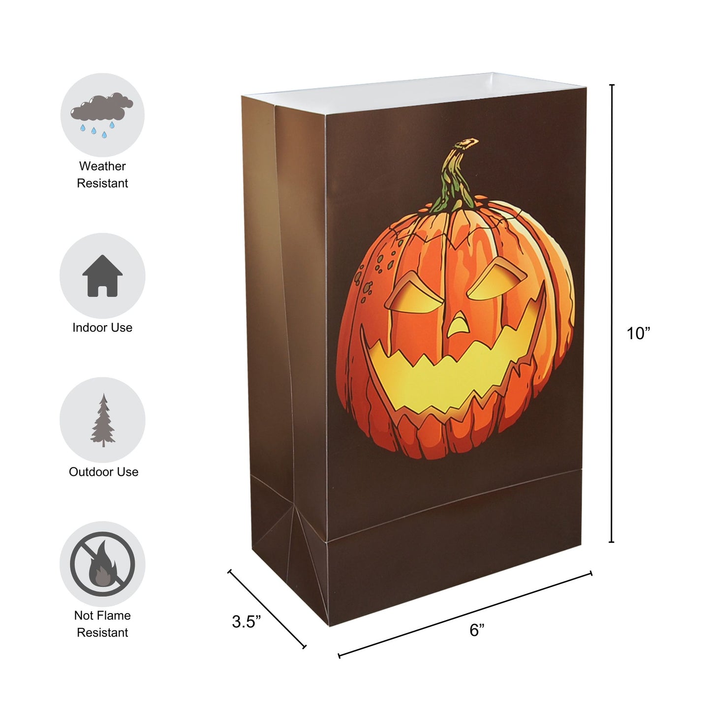 Plastic Luminaria Bags - Set of 12