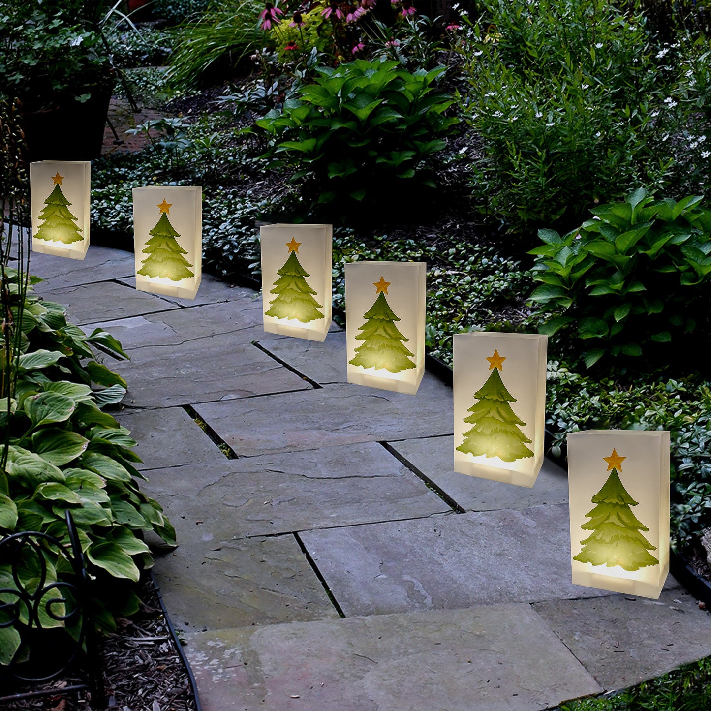 Plastic Luminaria Bags - Set of 12