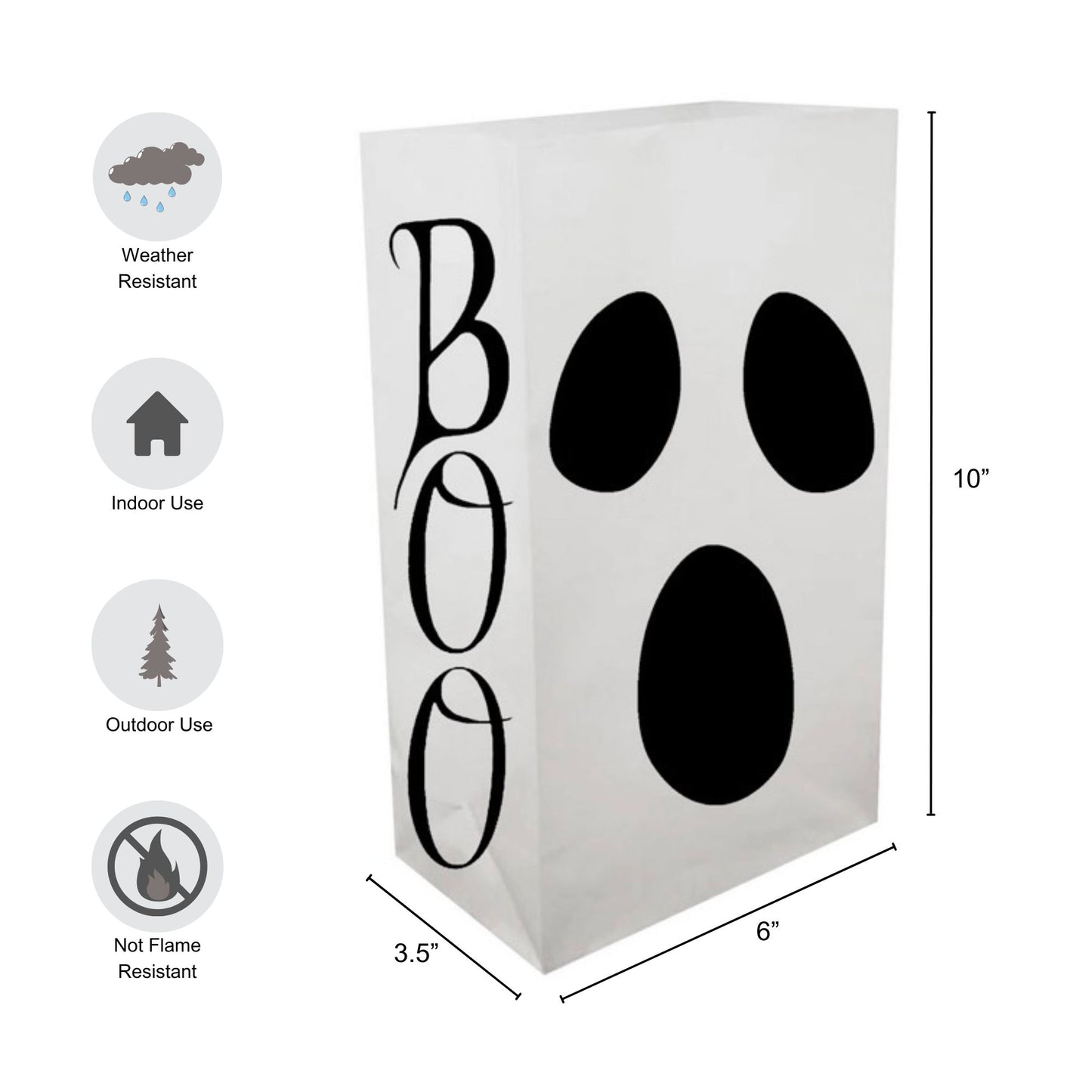 Plastic Luminaria Bags - Set of 12