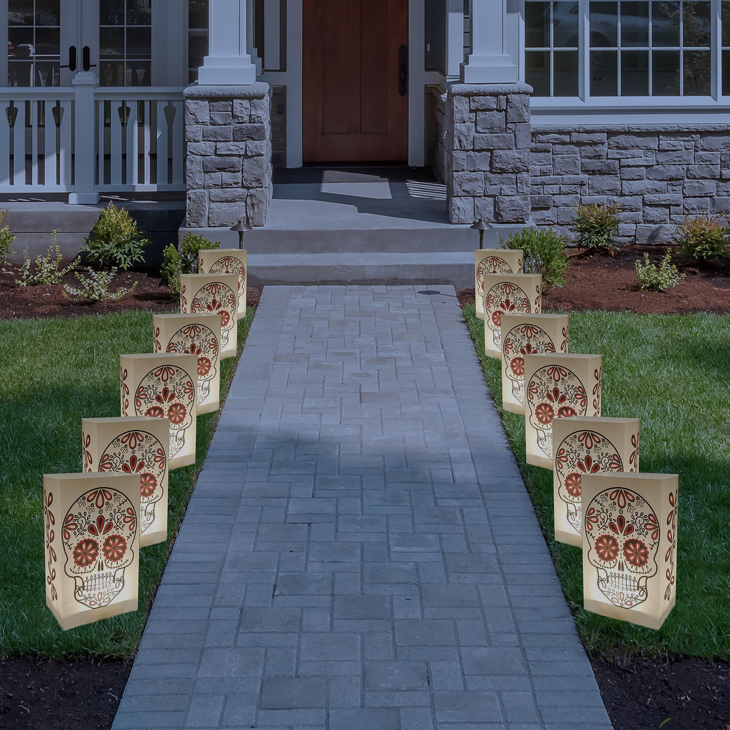 Plastic Luminaria Bags - Set of 12