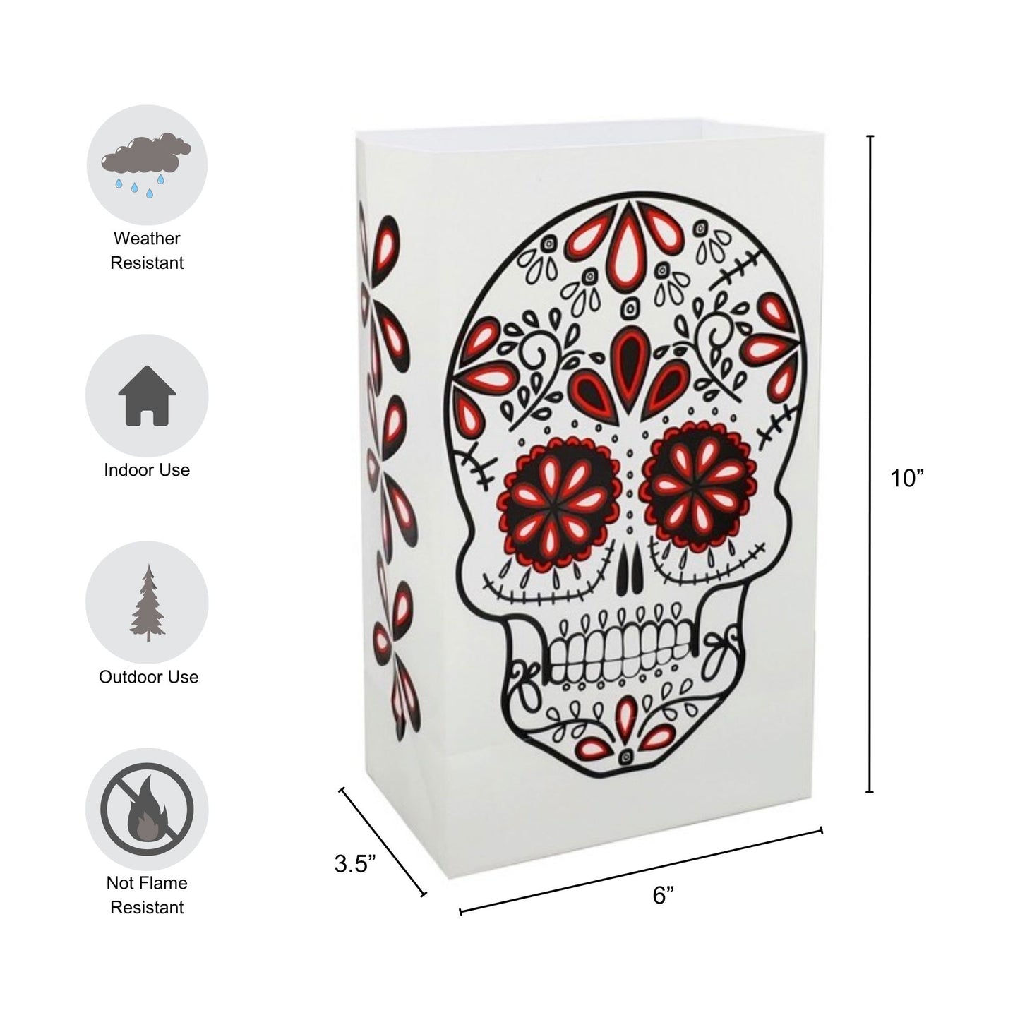 Plastic Luminaria Bags - Set of 12