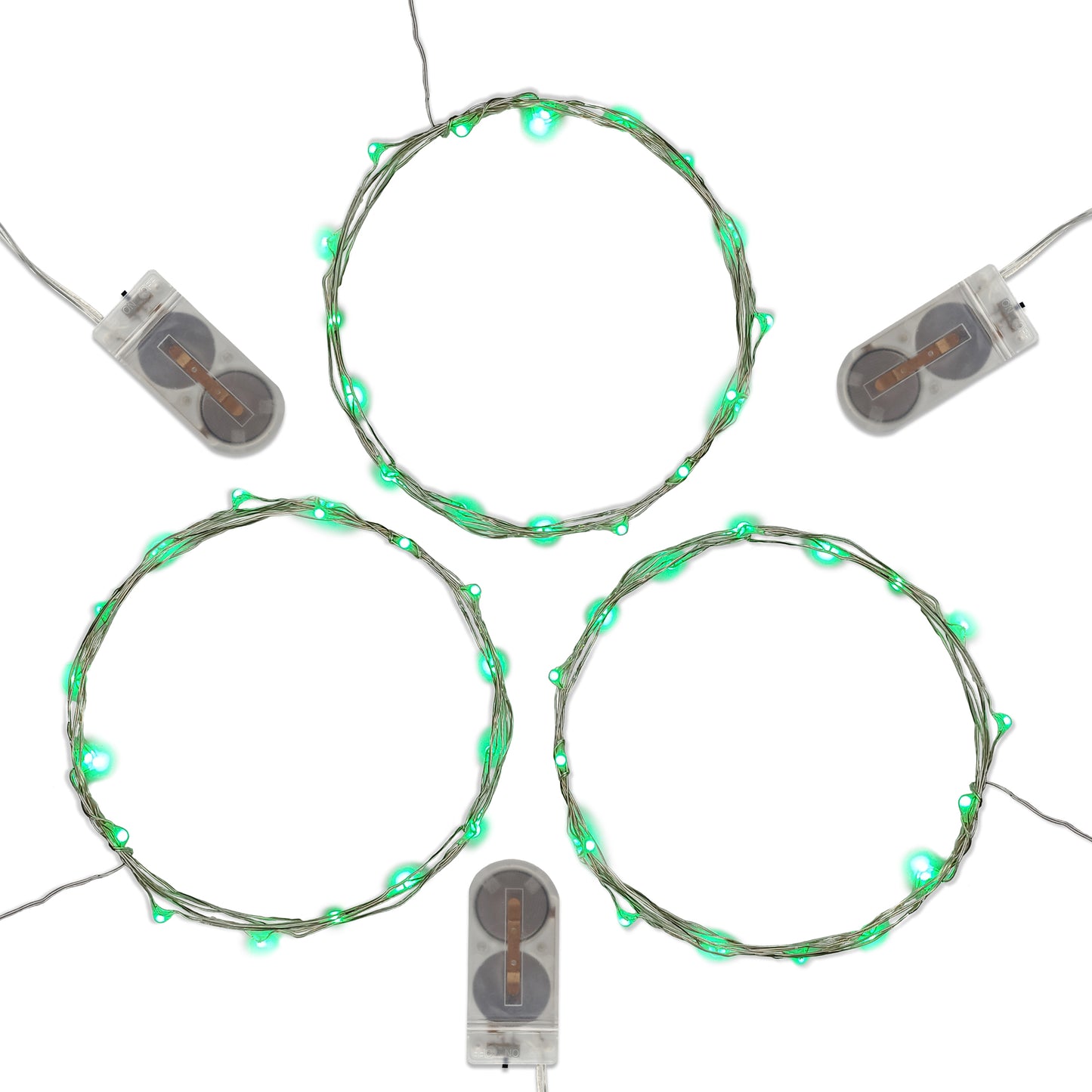 Battery-Operated LED Fairy String Lights - Set of 3