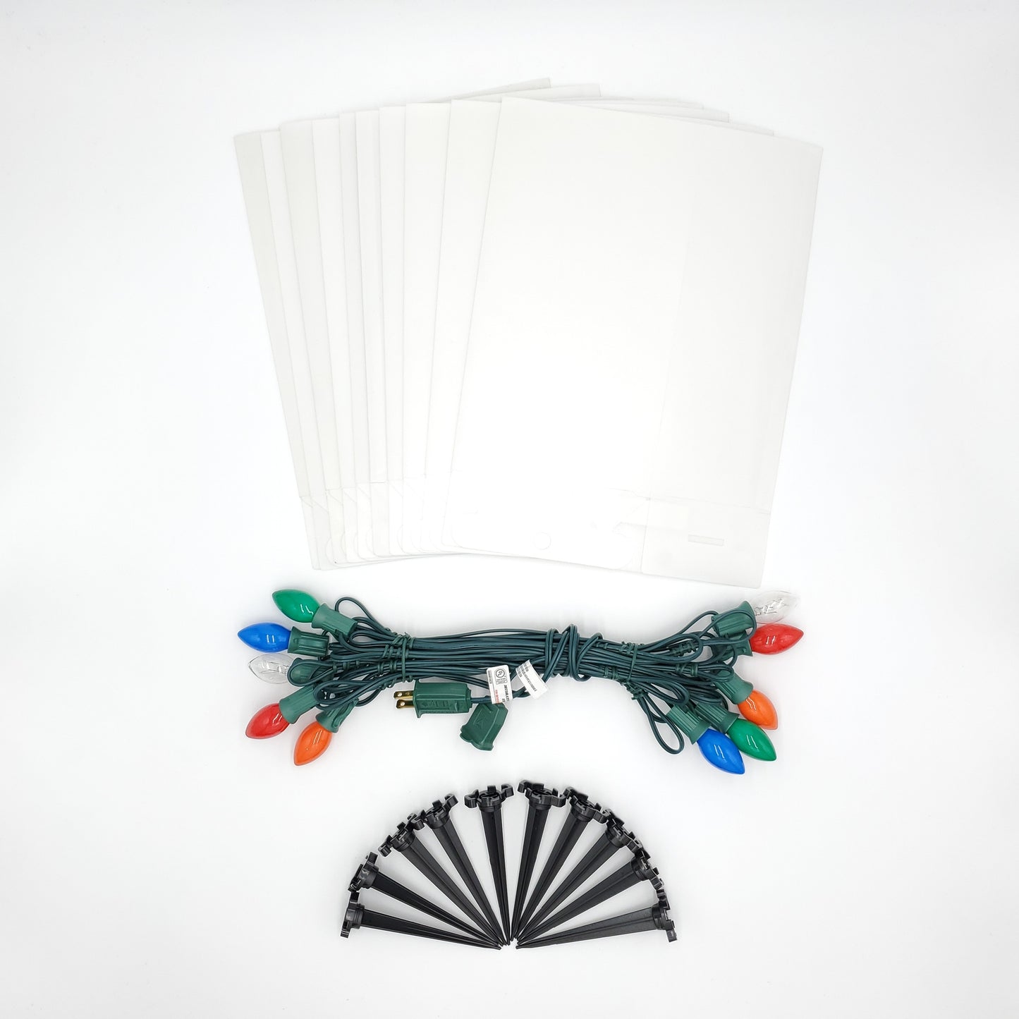 Electric Incandescent Luminaria Kit - Set of 10