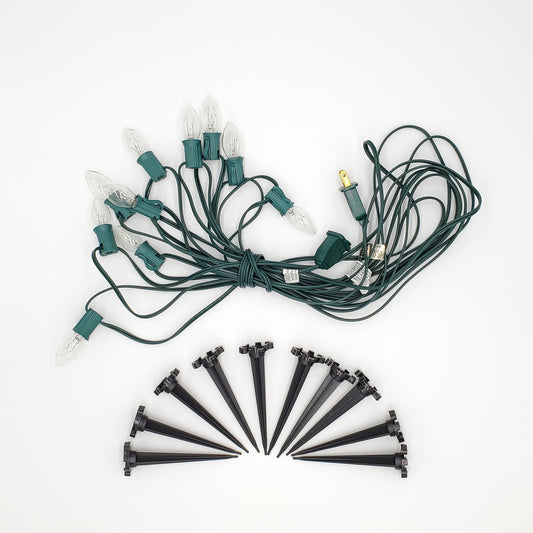 Electric LED Pathway Lights with 10 Bulbs