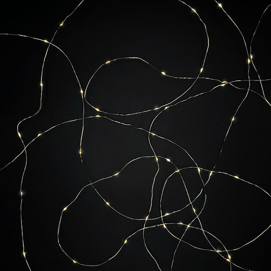 Solar-Powered LED Fairy String Lights