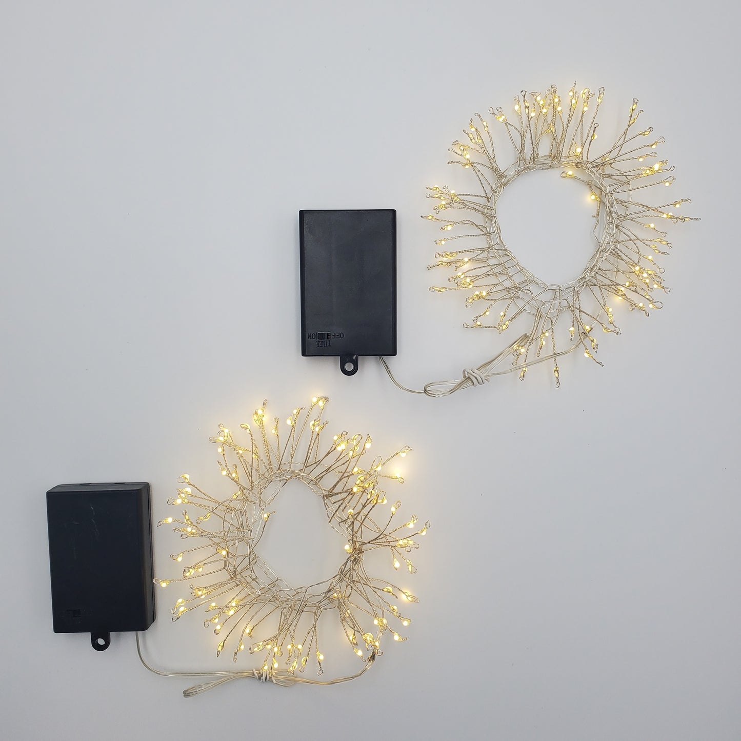 Battery-Operated LED Firecracker Fairy String Lights - Set of 2