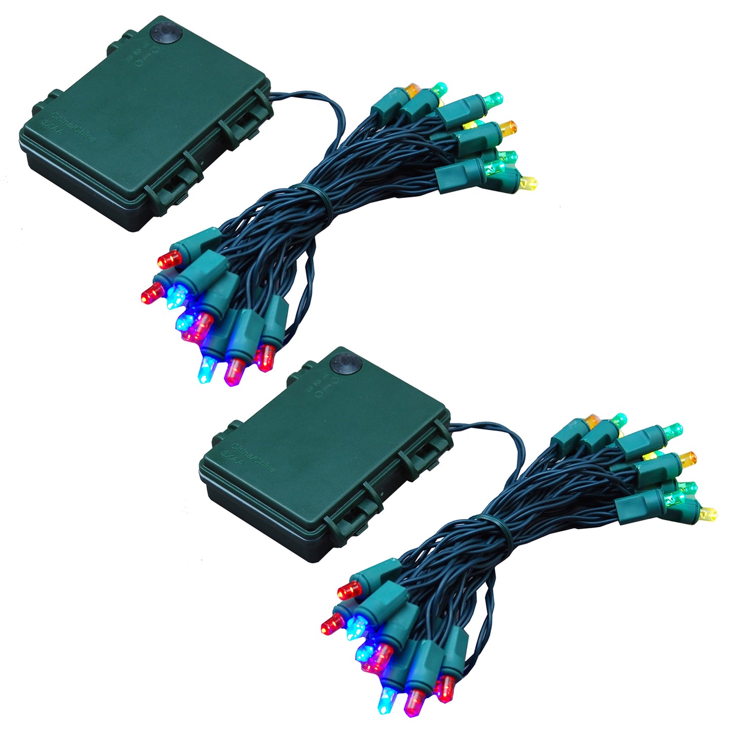 Battery-Operated LED Mini String Lights - Set of 2