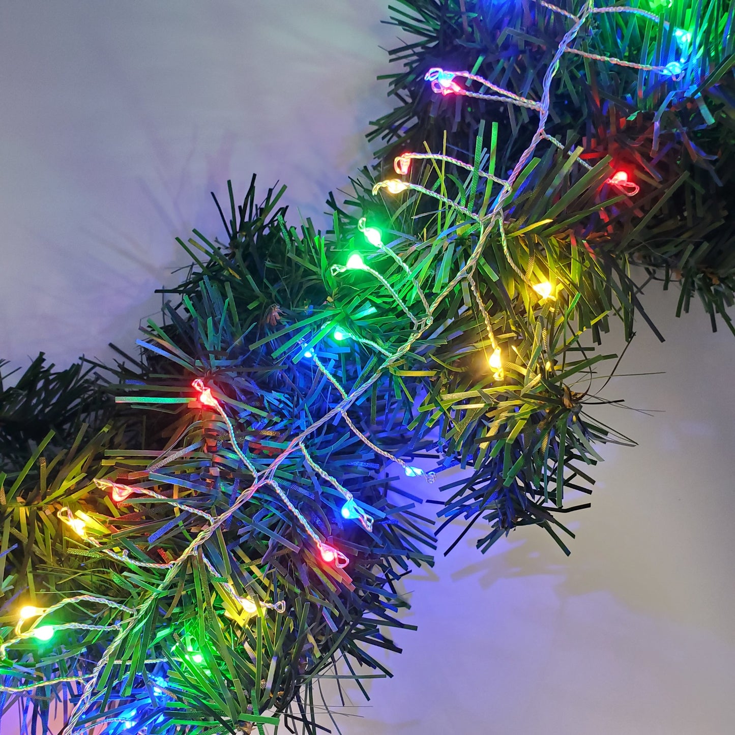 Battery Operated LED Firecracker Fairy String Lights - Set of 2 - Multicolor Lights with Silver Wire