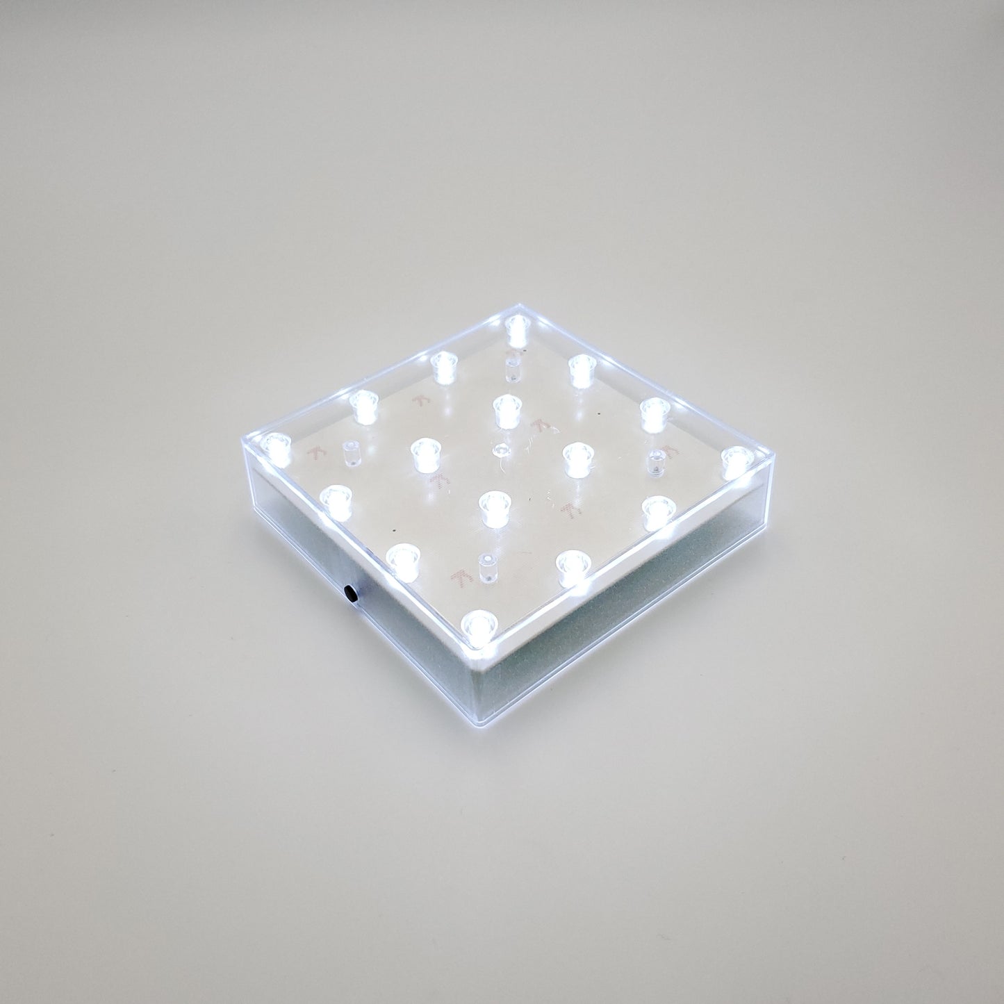 Battery Operated Cool White LED Base Light - Square