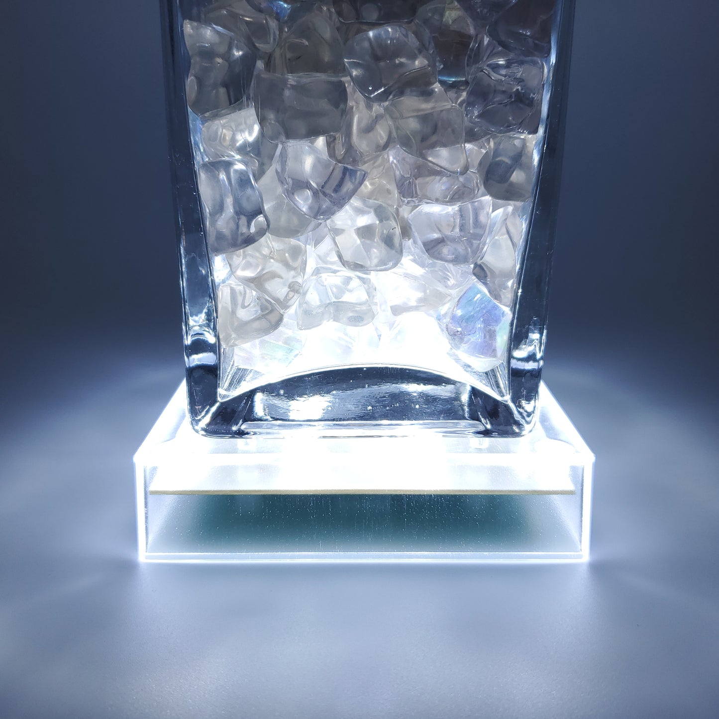 Battery Operated Cool White LED Base Light - Square