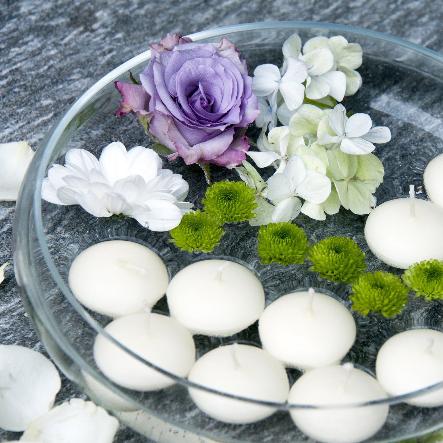 Floating Wax Candles - Set of 12