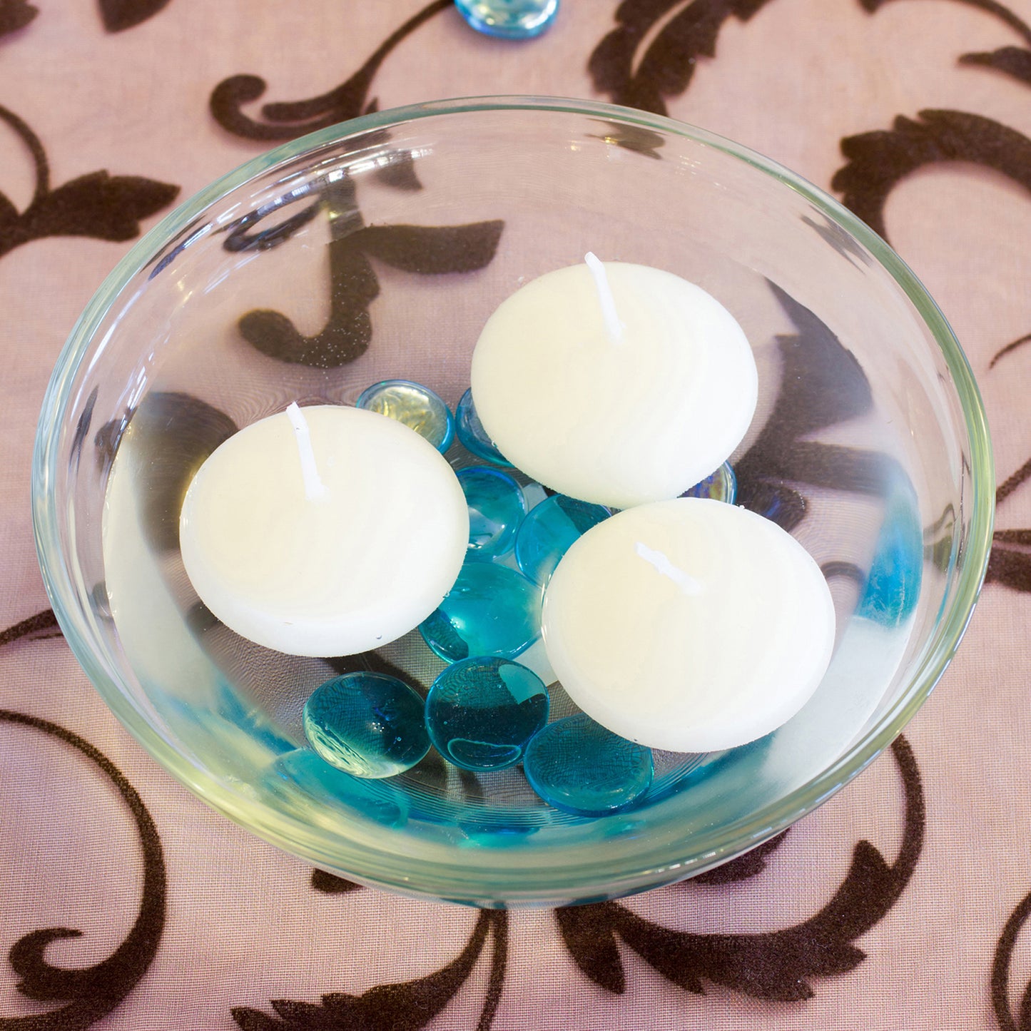 Floating Wax Candles - Set of 12