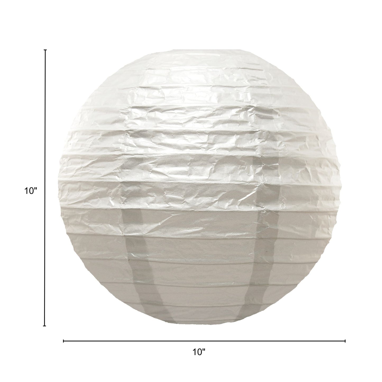 Round Paper Lanterns - Set of 5 - White