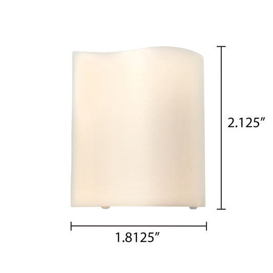 Battery-Operated LED Mini Pillar Candles - Set of 6