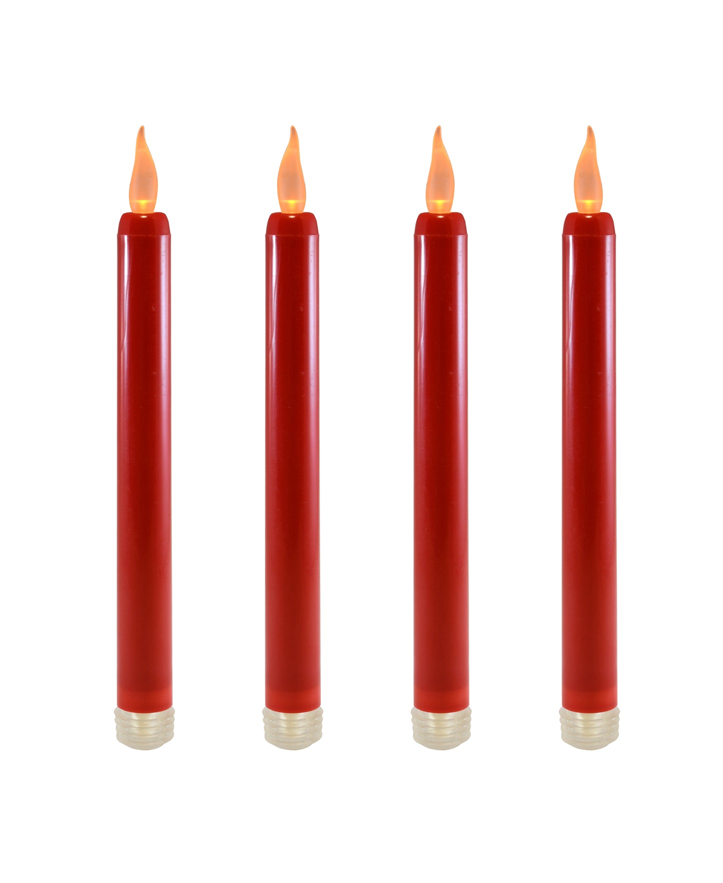Battery-Operated Taper Candles - Set of 4