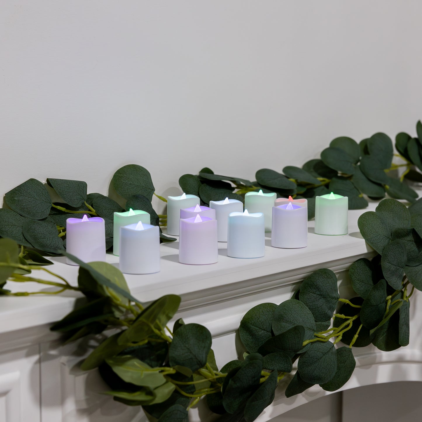 Battery-Operated LED Votive Candles - Set of 12