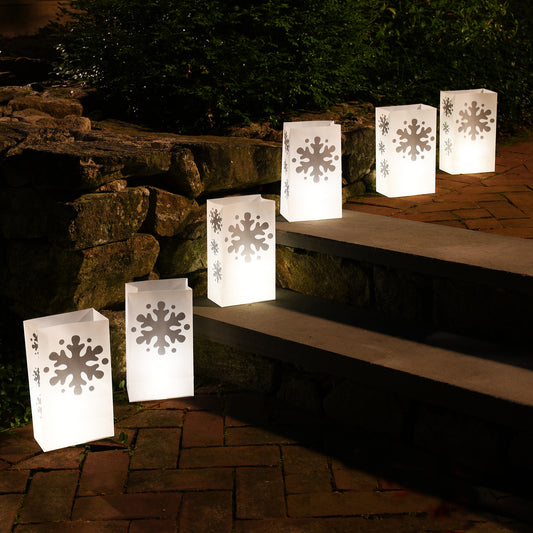 Battery-Operated LED Luminaria Kit - Set of 12