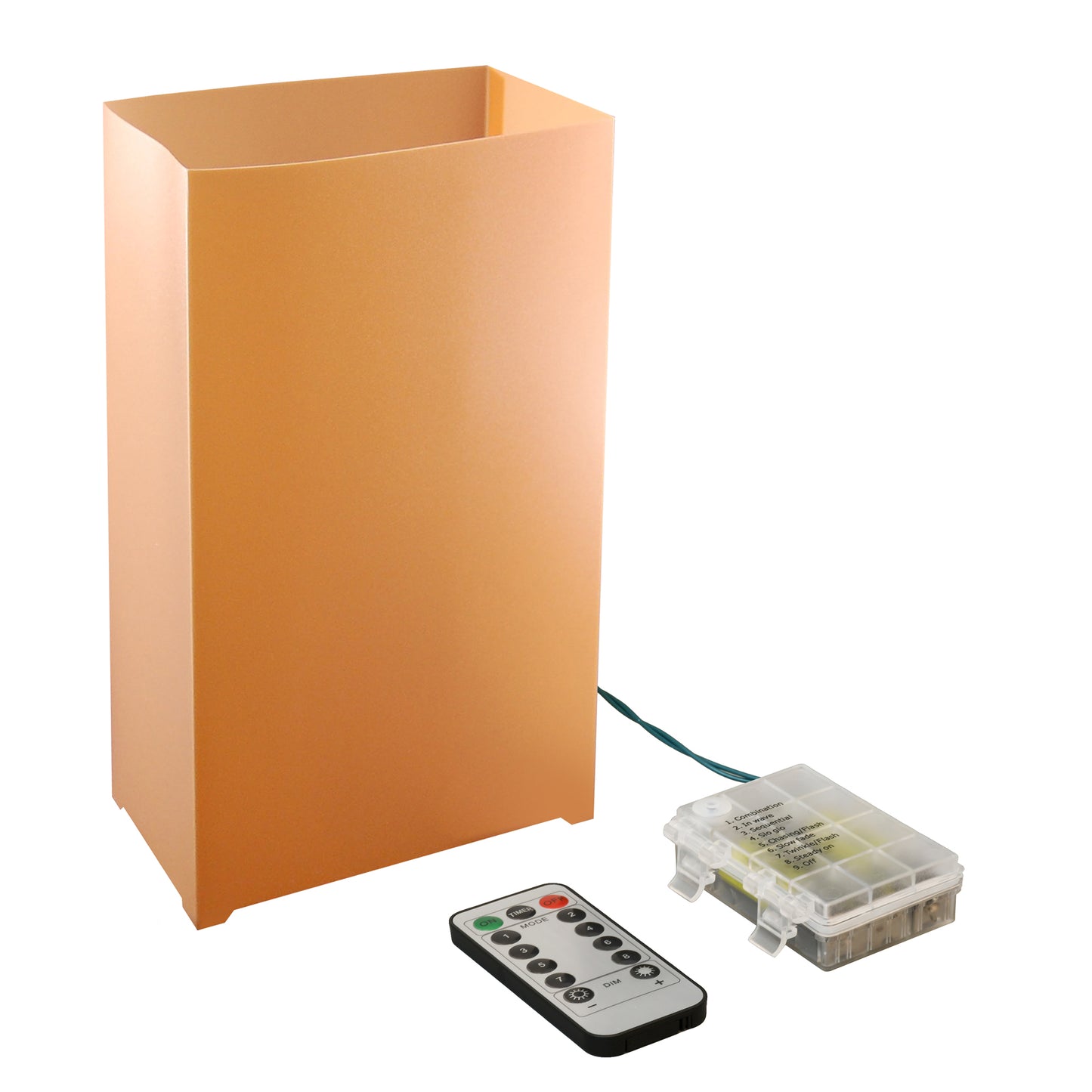 Remote-Controlled Battery-Operated LED Luminaria Kit - Set of 6