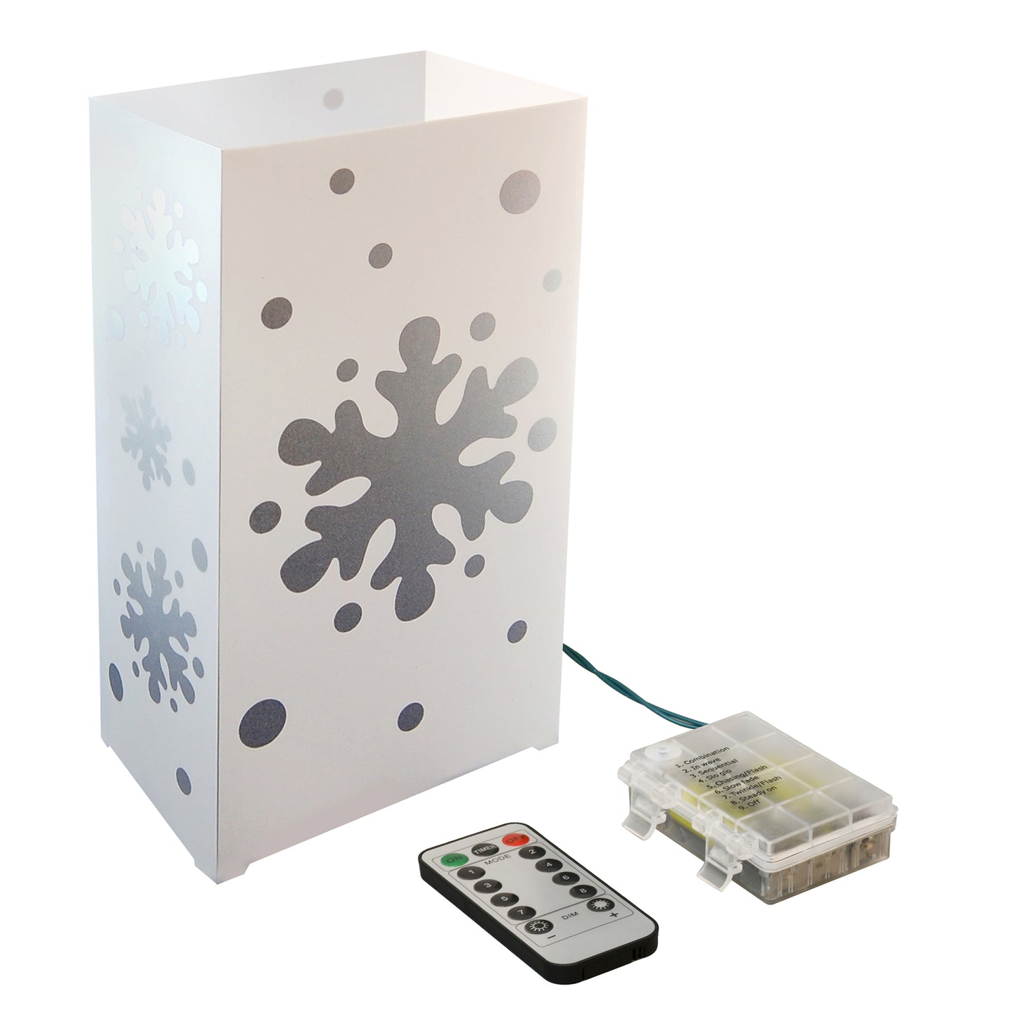 Remote-Controlled Battery-Operated LED Luminaria Kit - Set of 6