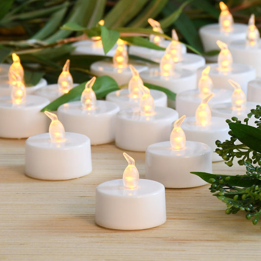 Battery-Operated LED Tea Lights - Set of 24