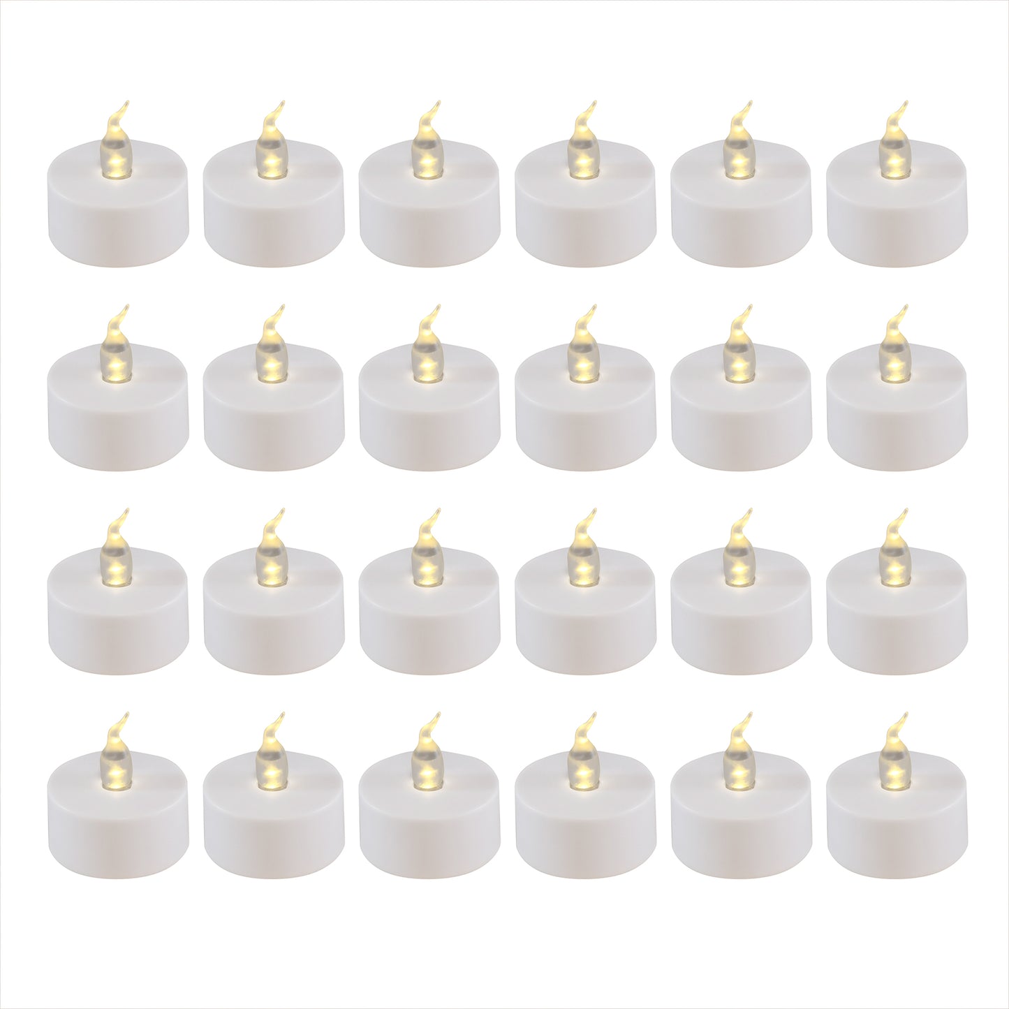 Battery-Operated LED Tea Lights - Set of 24