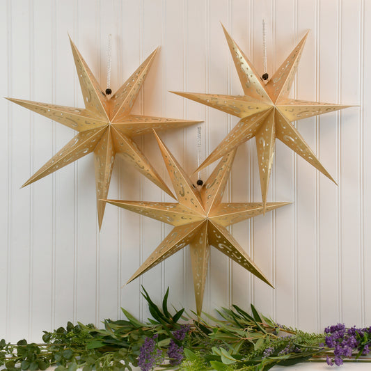 Hanging Star Lantern - Set of 3