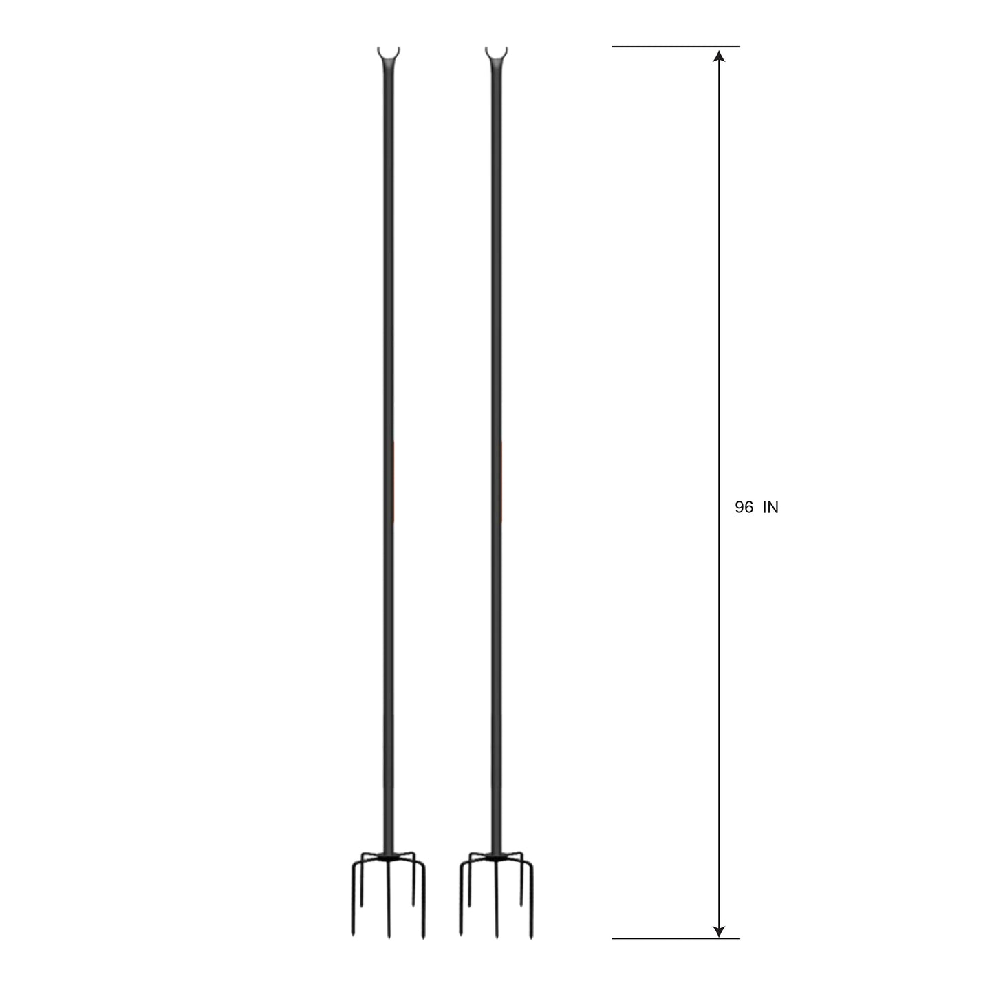 Metal Festoon Poles, 96" - Set of 2