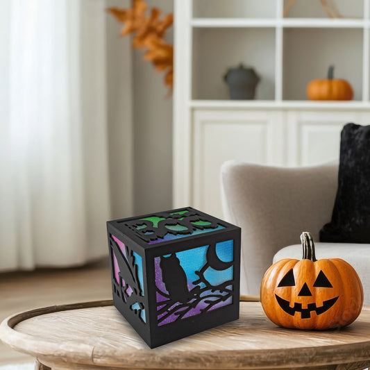 Battery-Operated Lighted Halloween Box