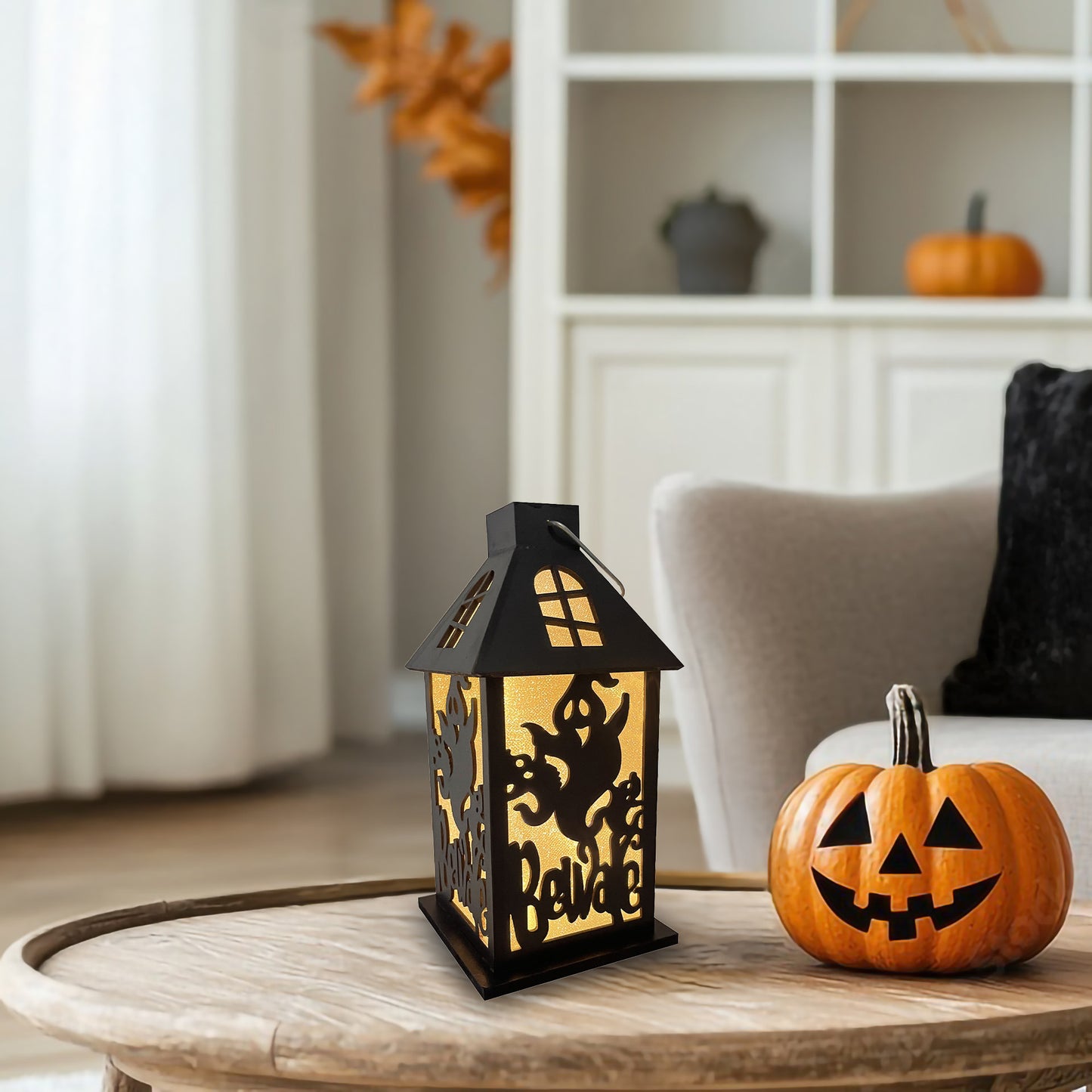 Halloween Lantern with Battery Operated LED Lights