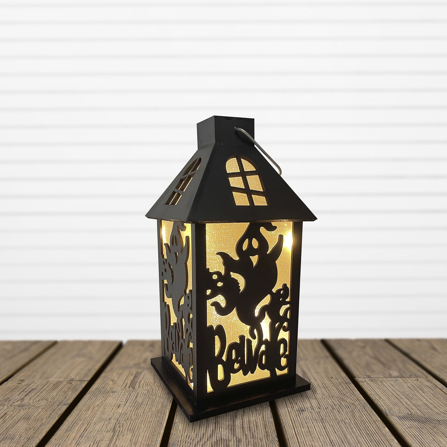 Halloween Lantern with Battery-Operated LED Lights