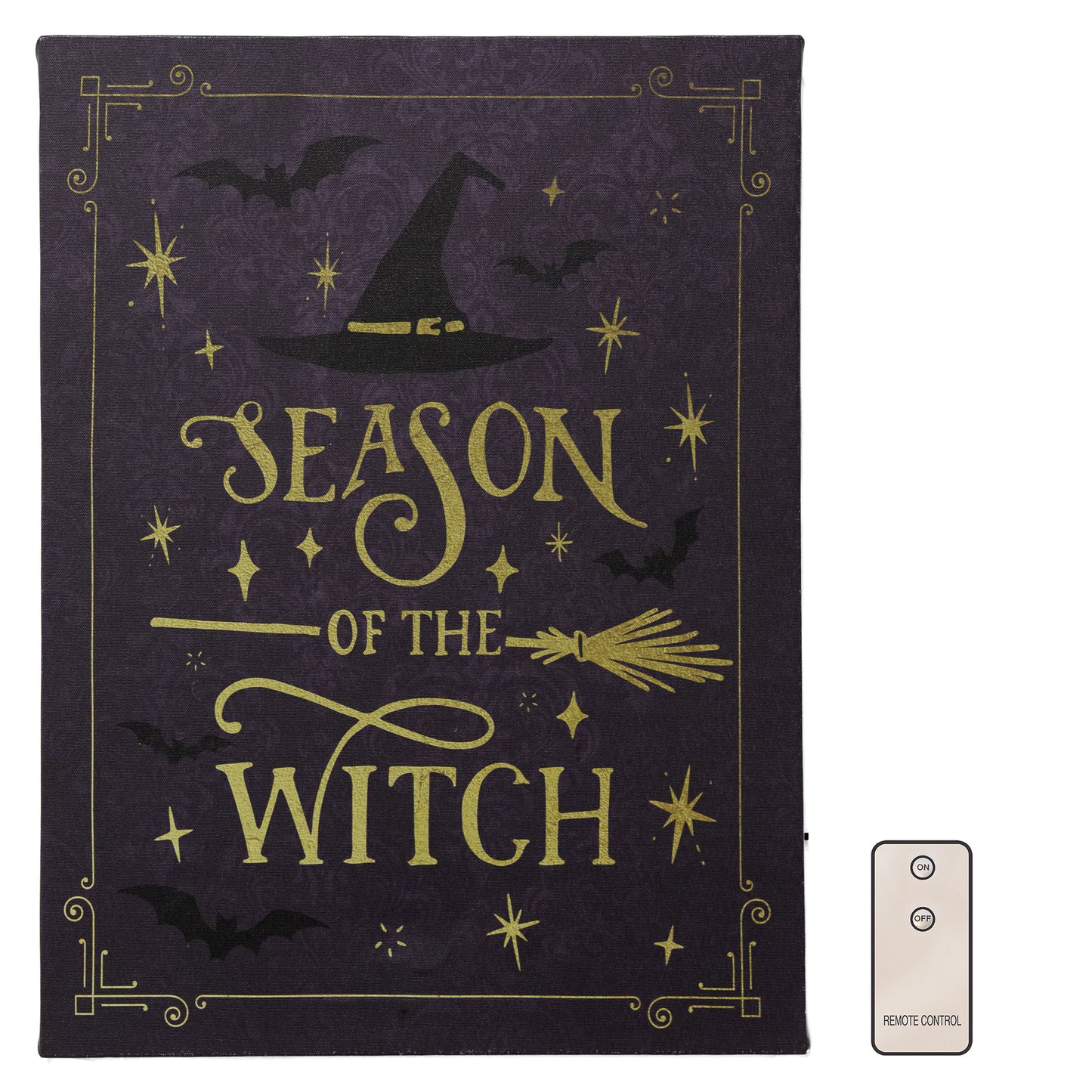 Battery-Operated Lighted Wall Art - Season of the Witch