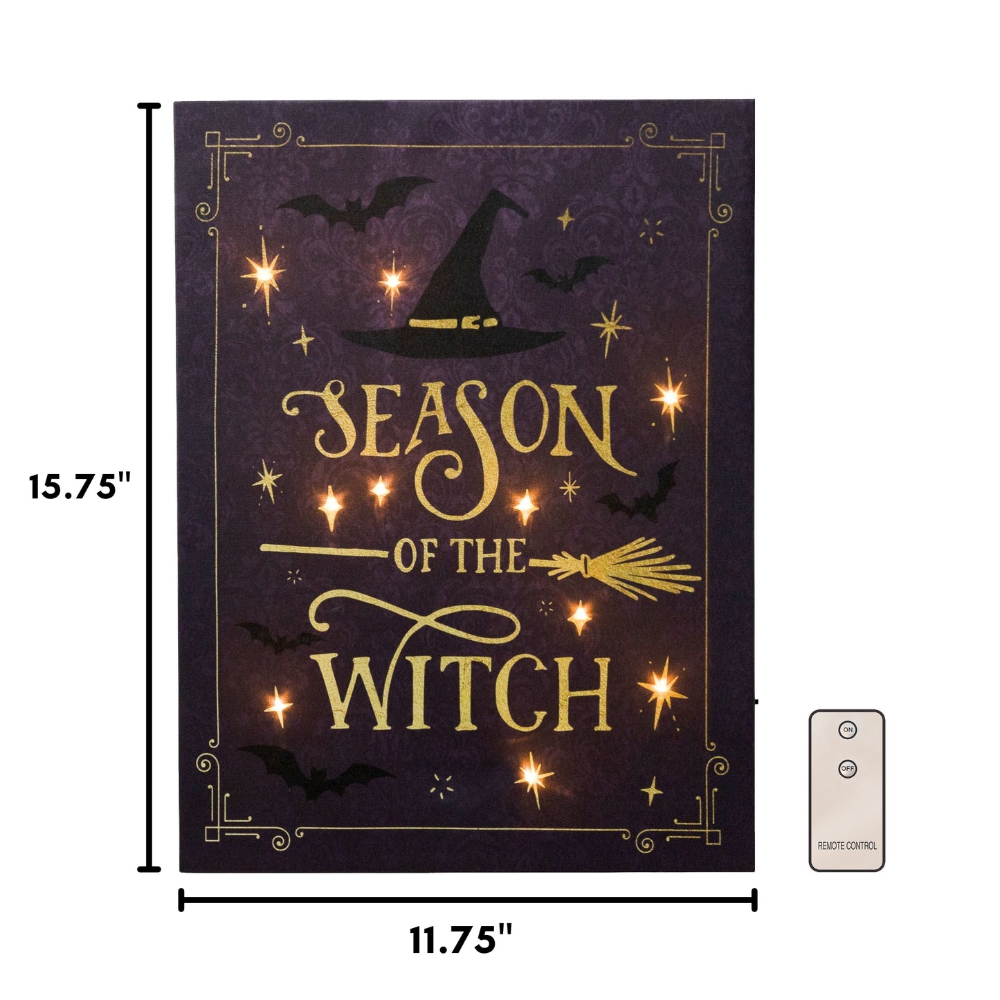 Battery-Operated Lighted Wall Art - Season of the Witch